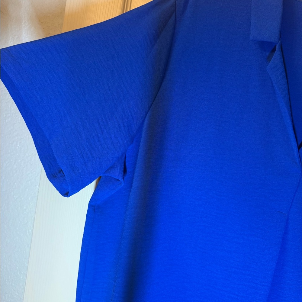 ROYAL BLUE Dressy Women’s Shirt/Blouse XL - Picture 3 of 8